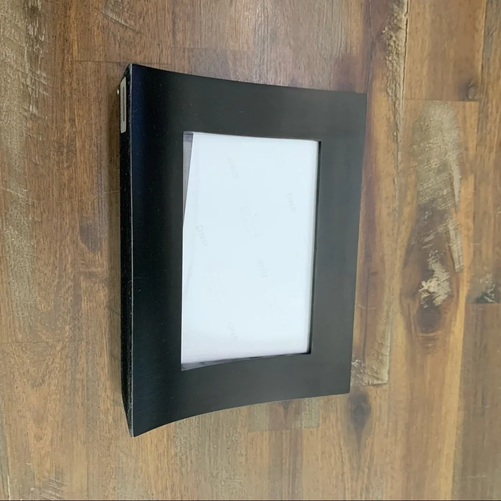 Dark gray heavy free standing horizontal photo frame for size 4x6 photo